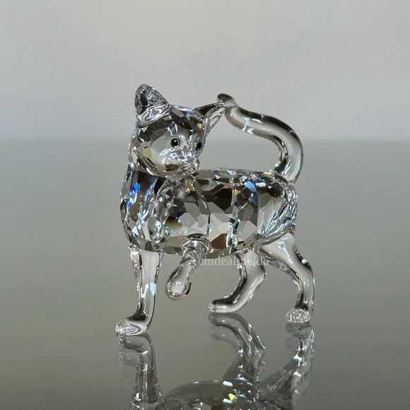 SOLD - Swarovski Crystal The Peaceful Countryside Mother Cat Standing 861914 - Picture 2 of 11